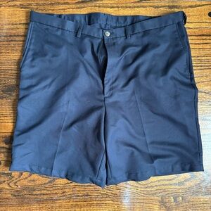 Haggar Blue Flat Front Shorts with Belt Loops